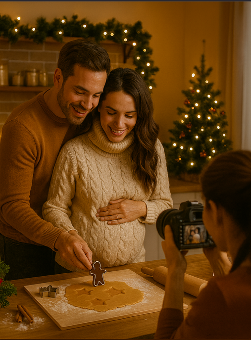 Pár közös karácsonyi sütés közben